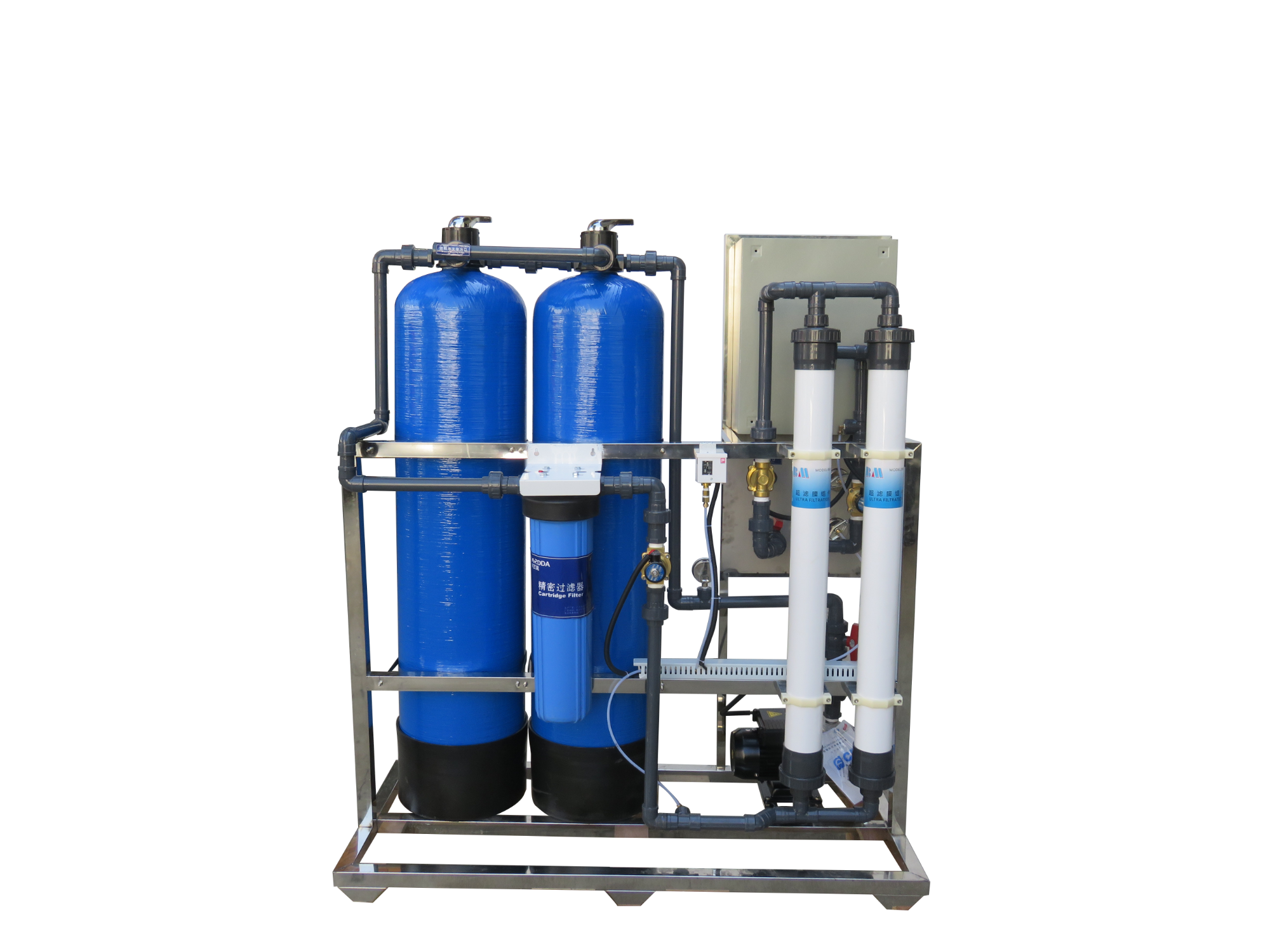 Installation method of pure water equipment
