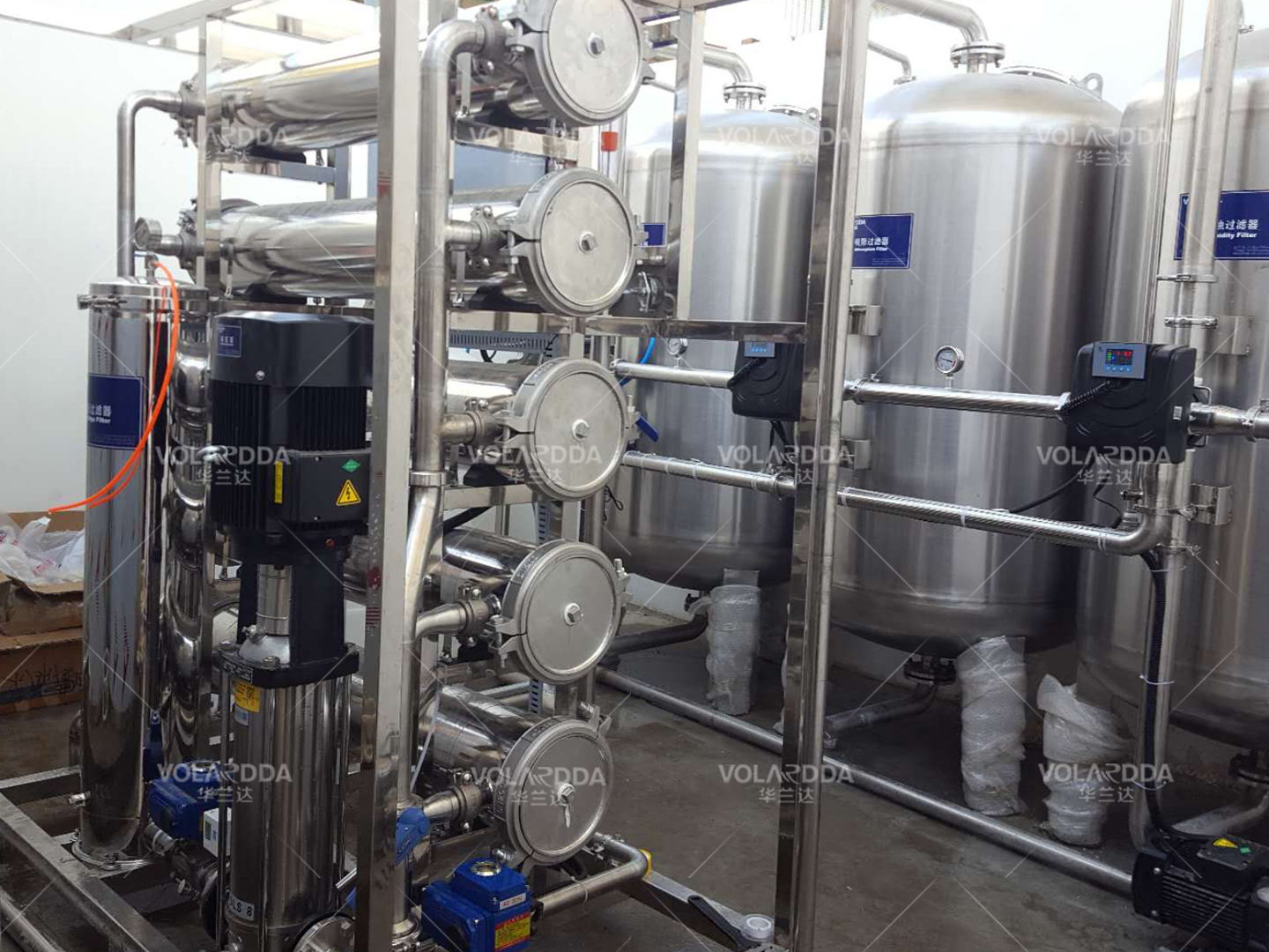 6 tons single stage stainless steel reverse osmosis equipment