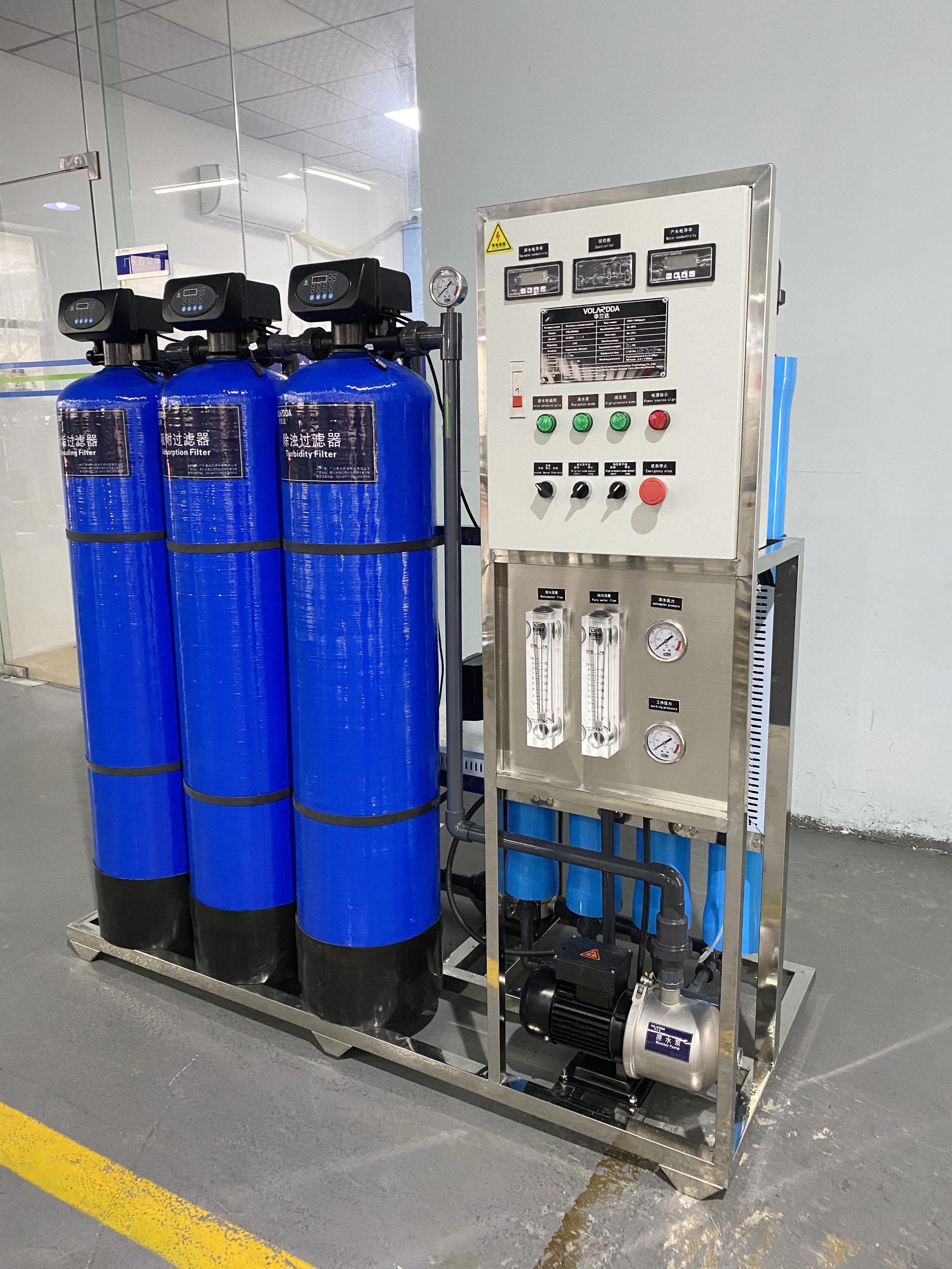 1000LPH FRP RO Water Treatment machine
