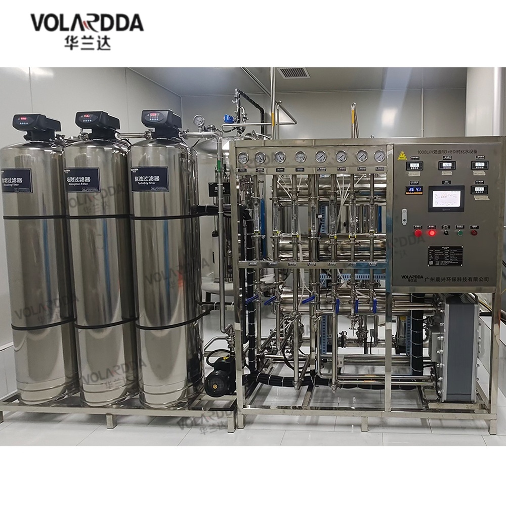 1T Two Stages Reverse osmosis with EDI Machine